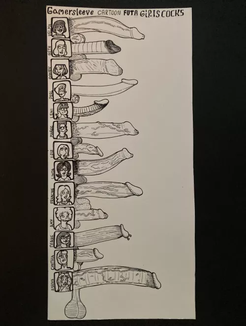 [Gamersleeve] Cartoon futa girls cocks.