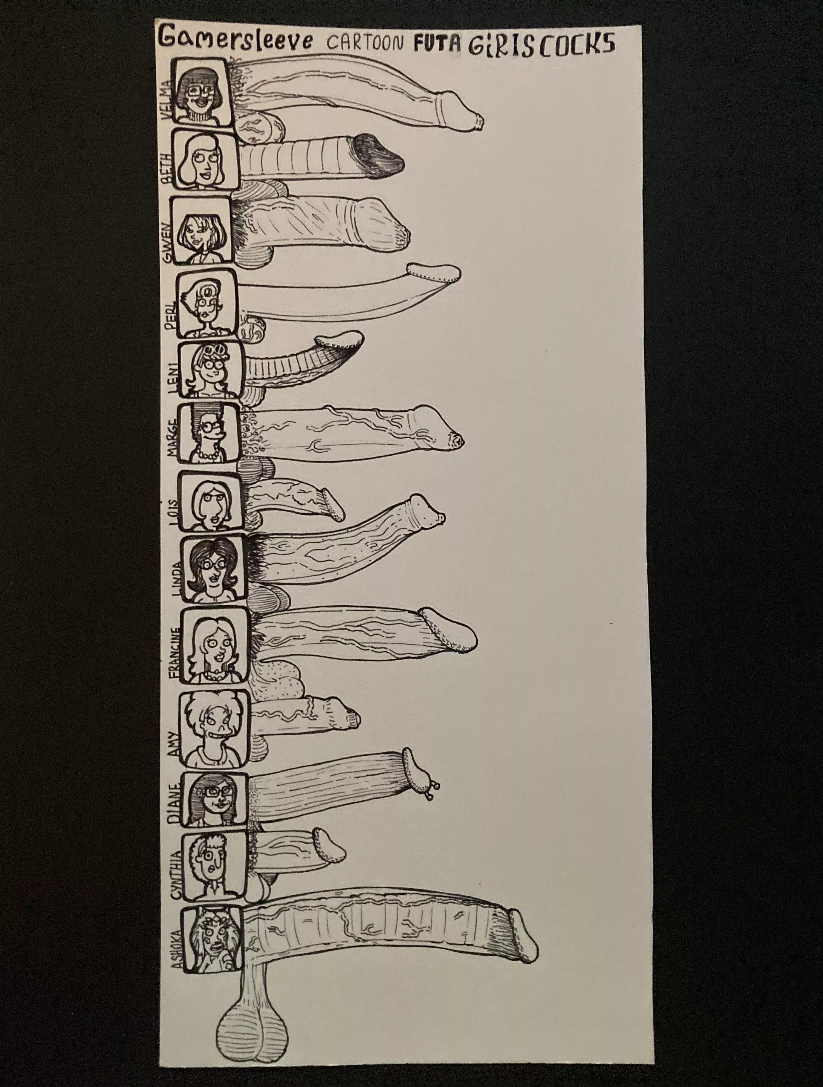 [Gamersleeve] Cartoon futa girls cocks.