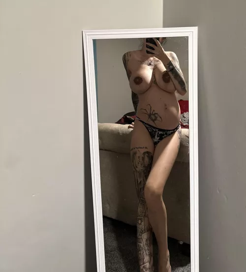 
I see two ovals in the mirror every day