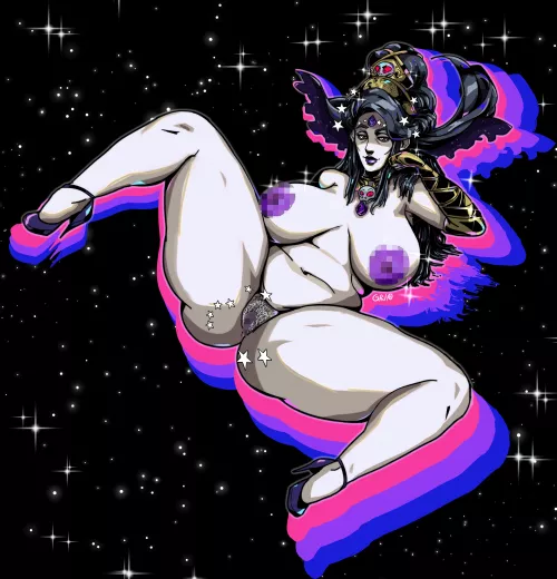 I think that Nyx might be (secretly) the goddess of fertility too... (art by me) [SolidusGrilo]