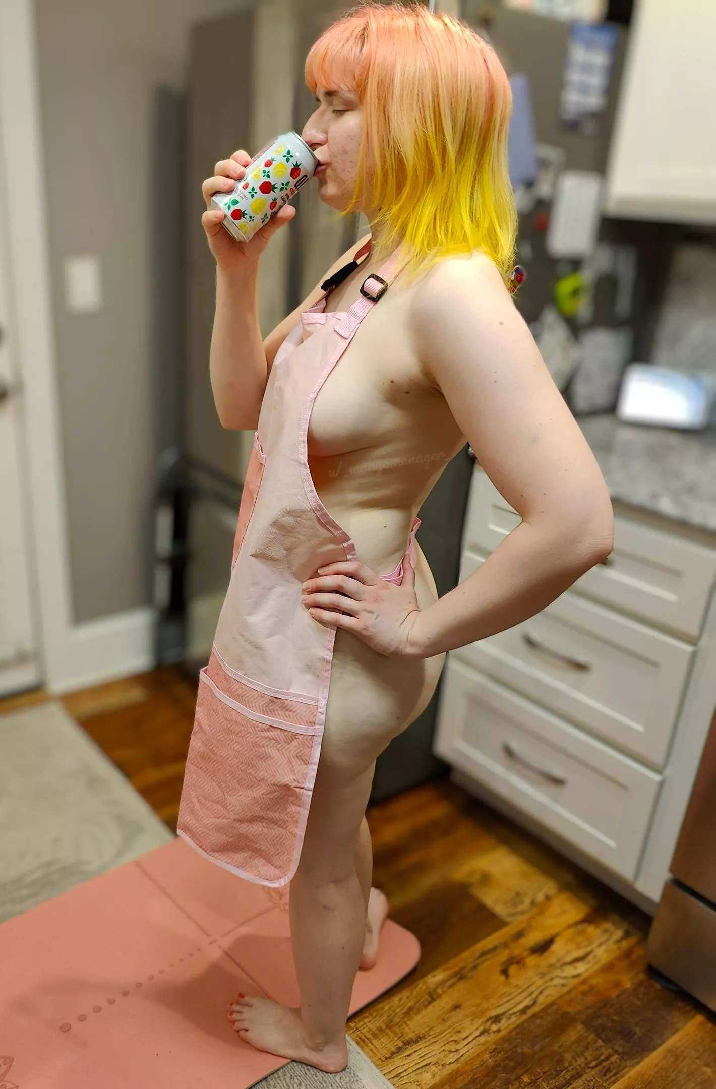 I'd be a pretty bad maid, drinking on the job