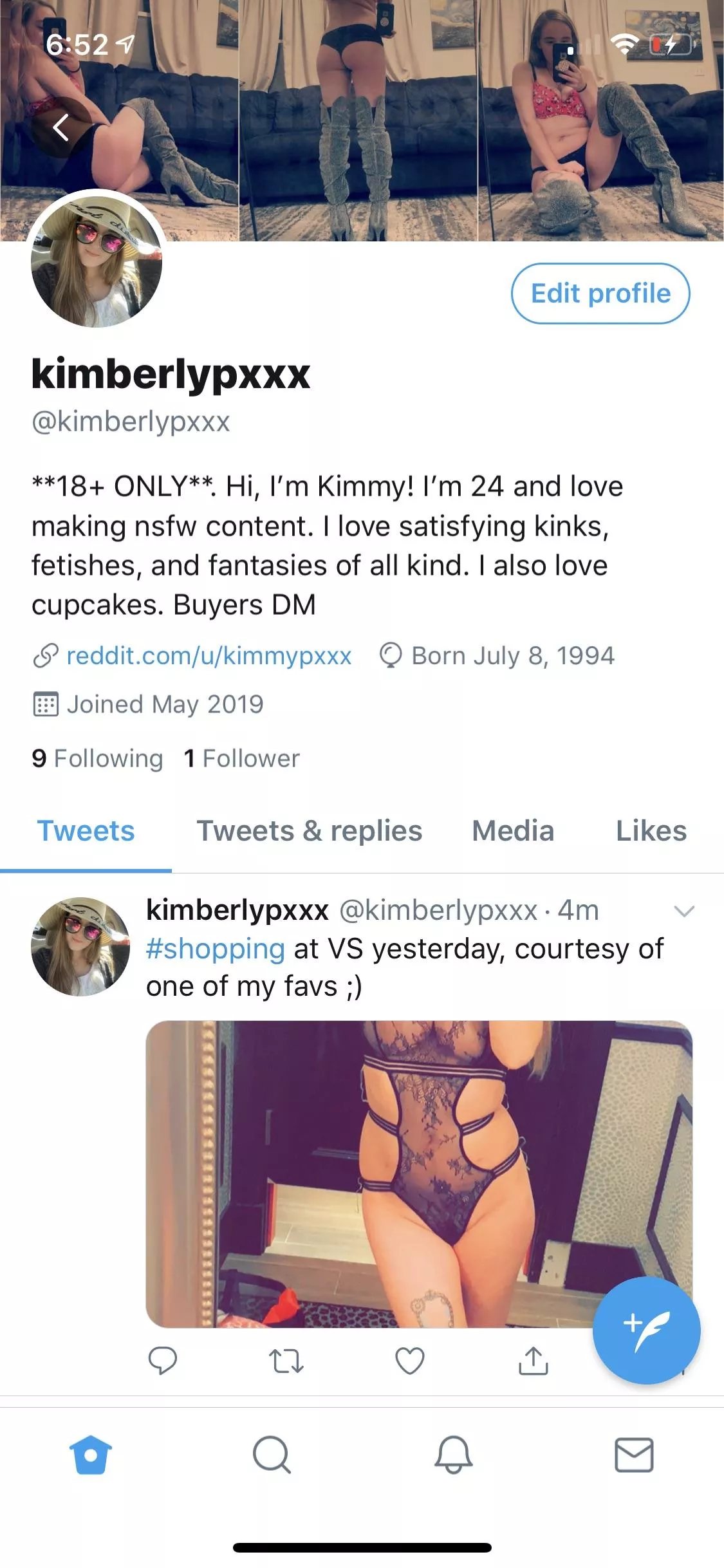 I’m on Twitter now! Cum and follow me