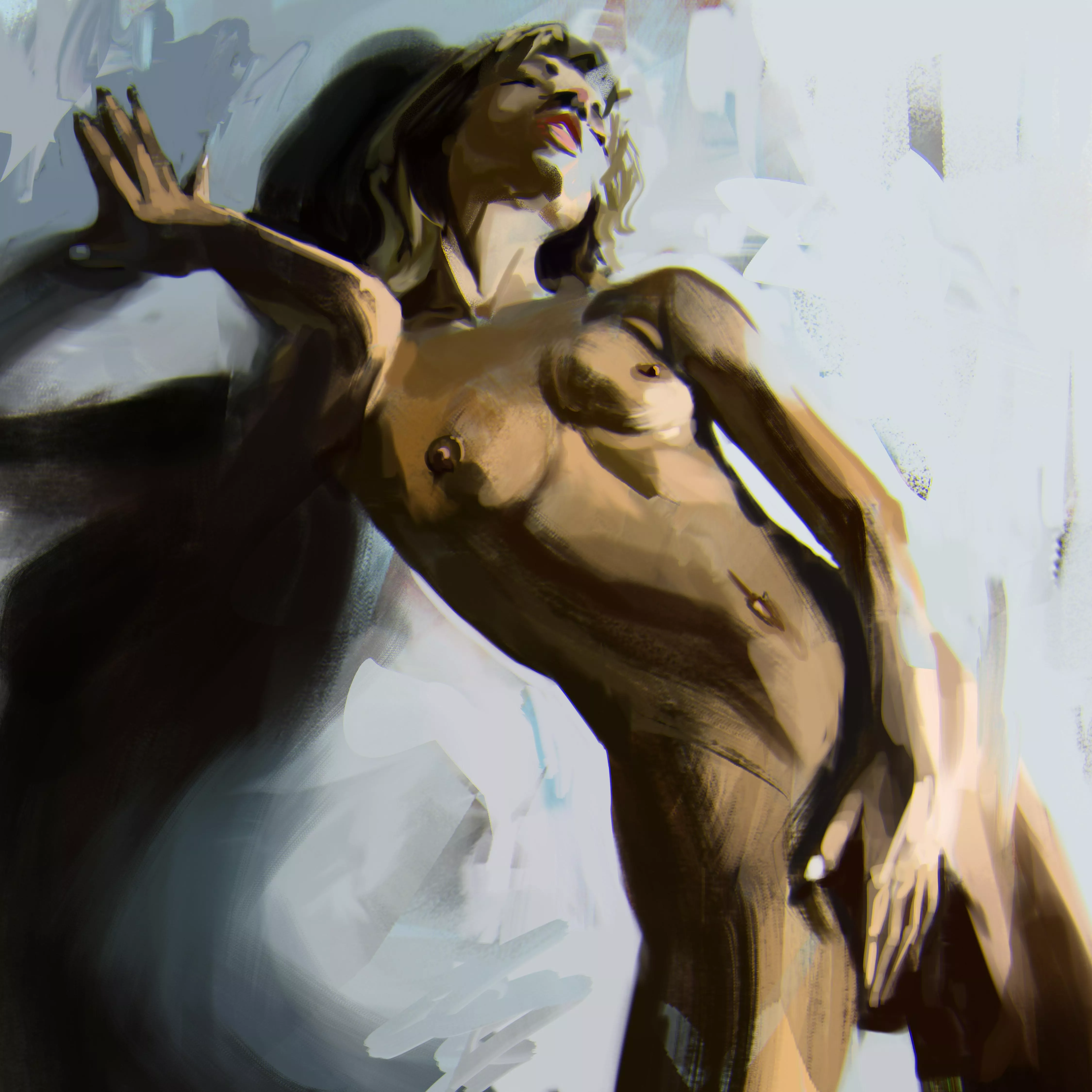 Intimate commission painting by me 