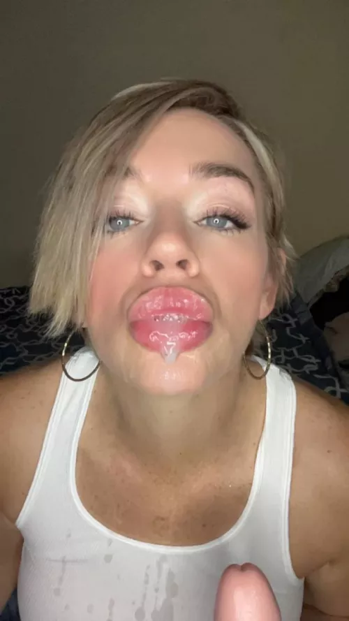 it drips down all over me