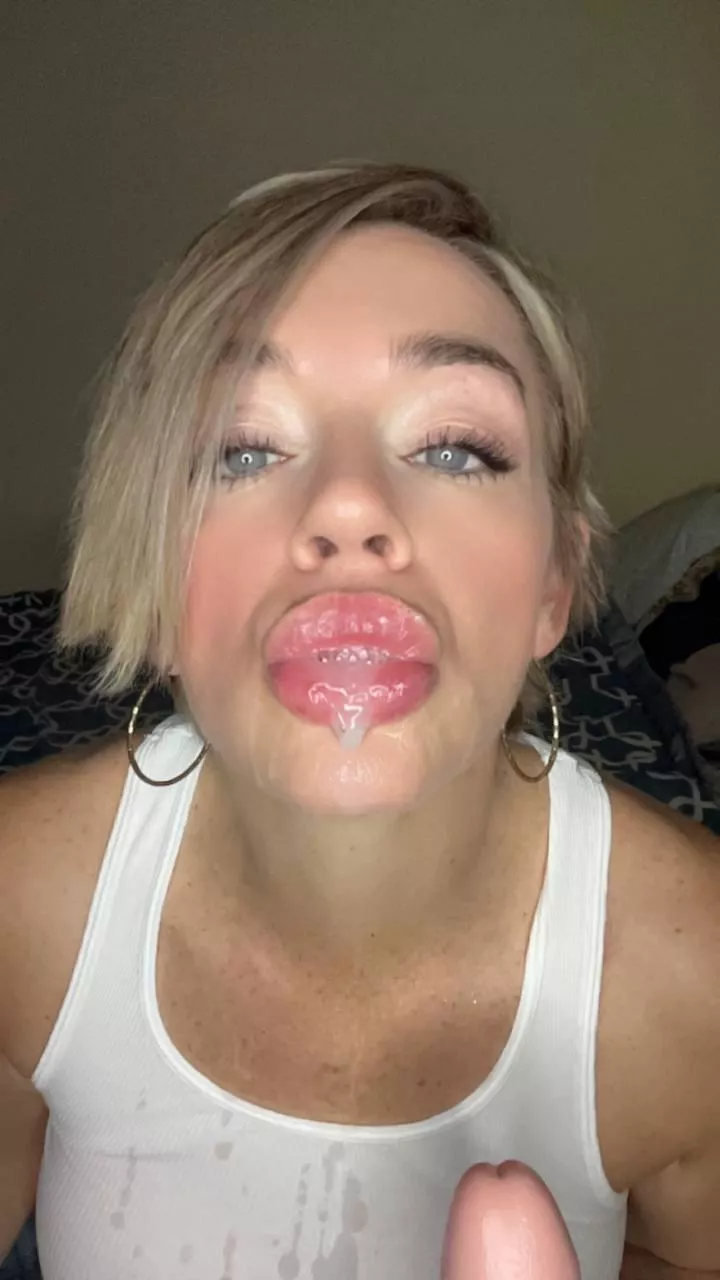 it drips down all over me