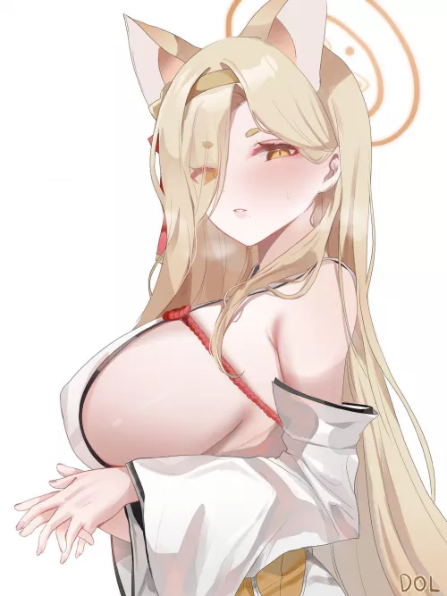 Kaho from the side (@lovedolce02)[Blue Archive]