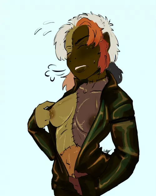 Kinktober day 18 - Leather/latex