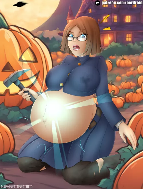 Left in a Pumpkin Patch - OC Halloween Commission(NerDroid)