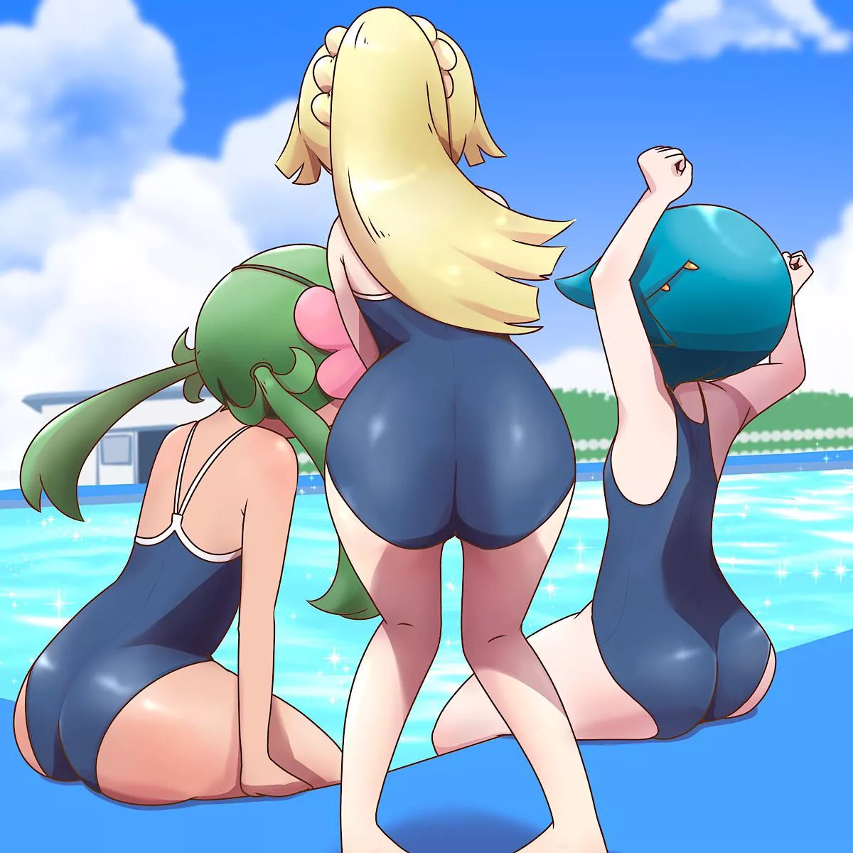 Lillie’s cute ass in a swim suit 