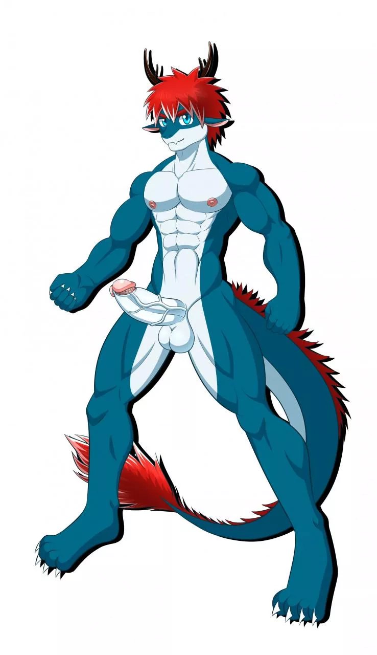 [M] Young dragon (white-snow-wolf)