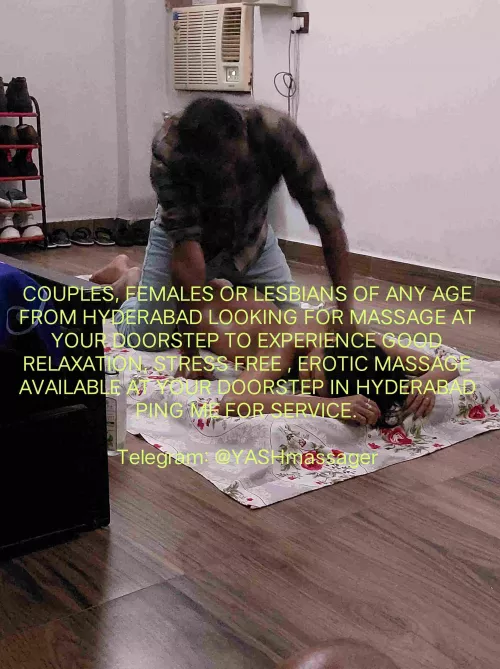 [M]asseuer got assigned to give massage service for [c] [F] ping me for service.