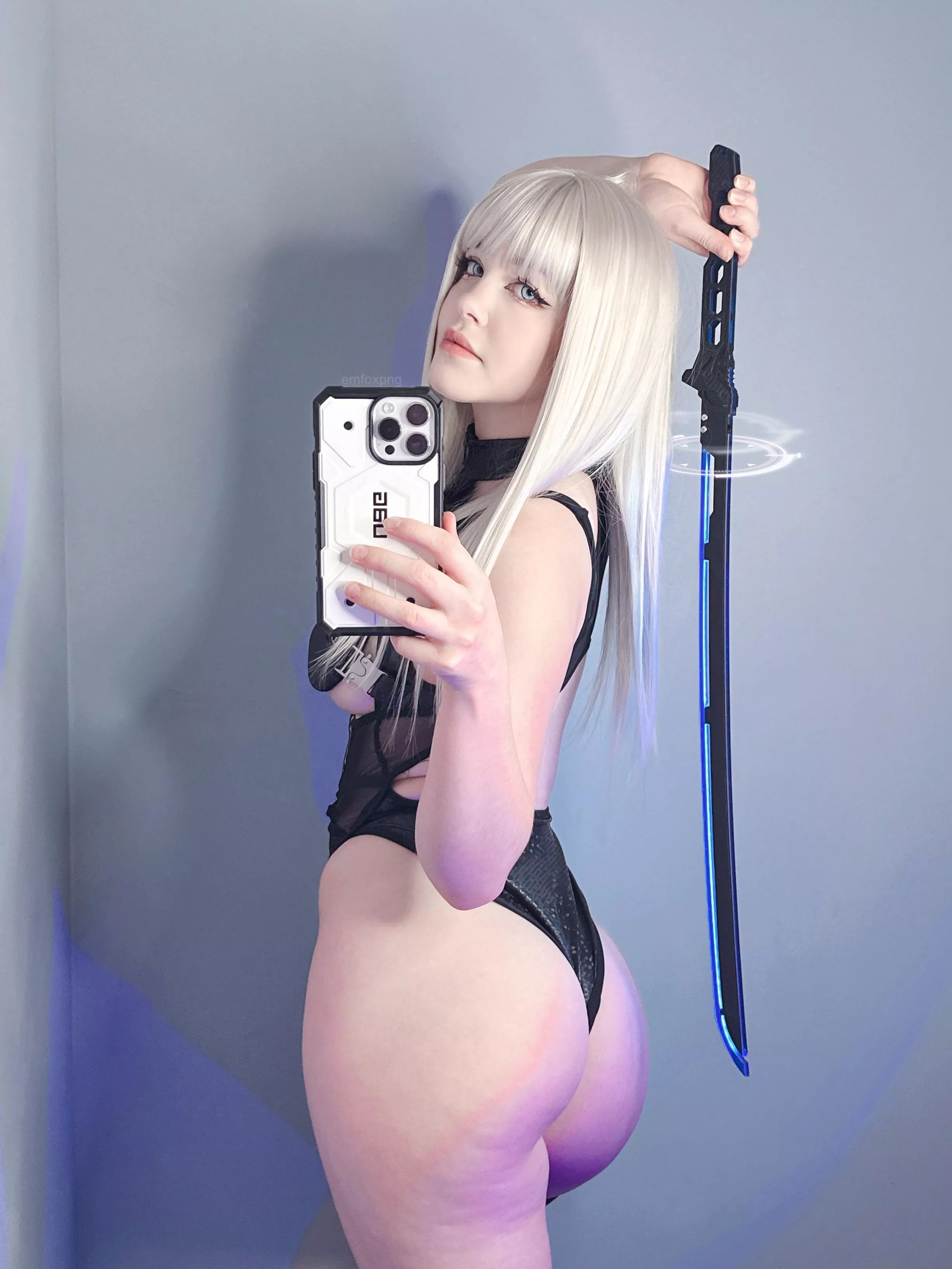 Me as a Cyber Girl with my Katana