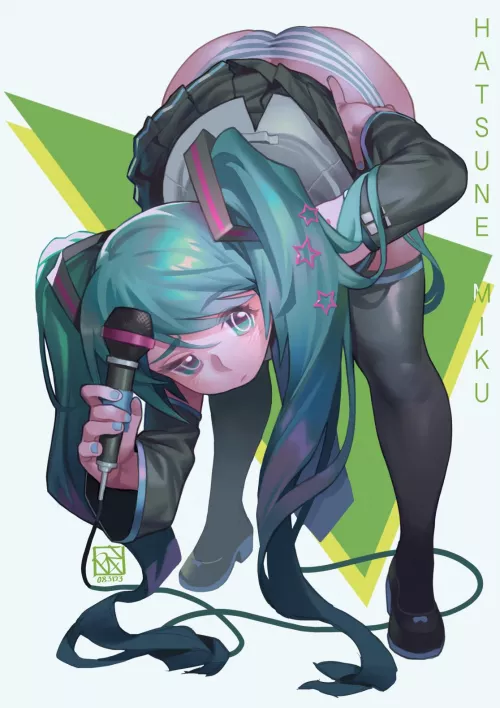 Miku bending over (Poch4N) [Vocaloid]