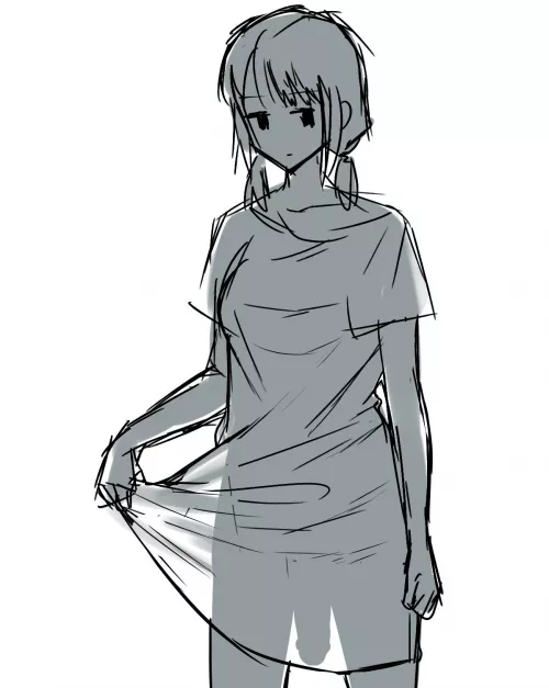 Mira como cuelga su pene