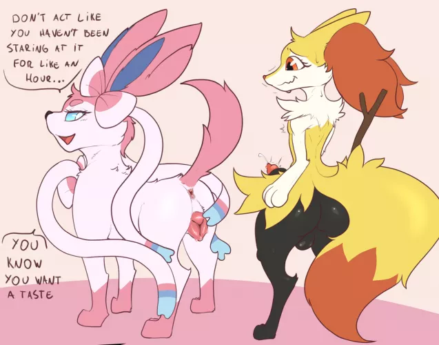 Mischievous Sylveon and Horny Braixen 1 (unusualmatias) [MF]