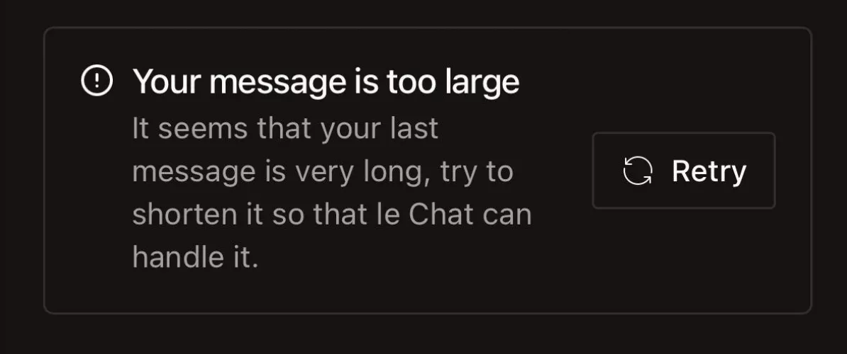 Mistral chat dies in odd way recently