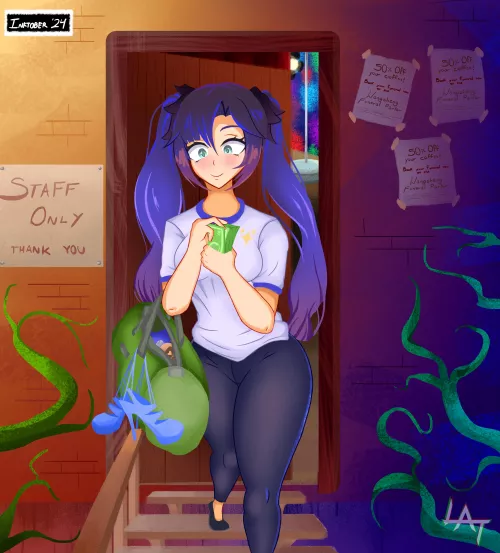 Mona finally found a way to sustain herself! (LatitudeArt)