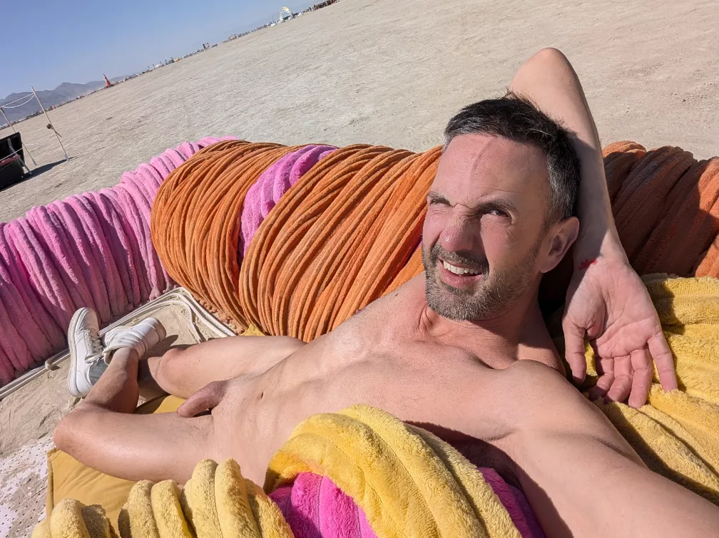 Naked at burning man