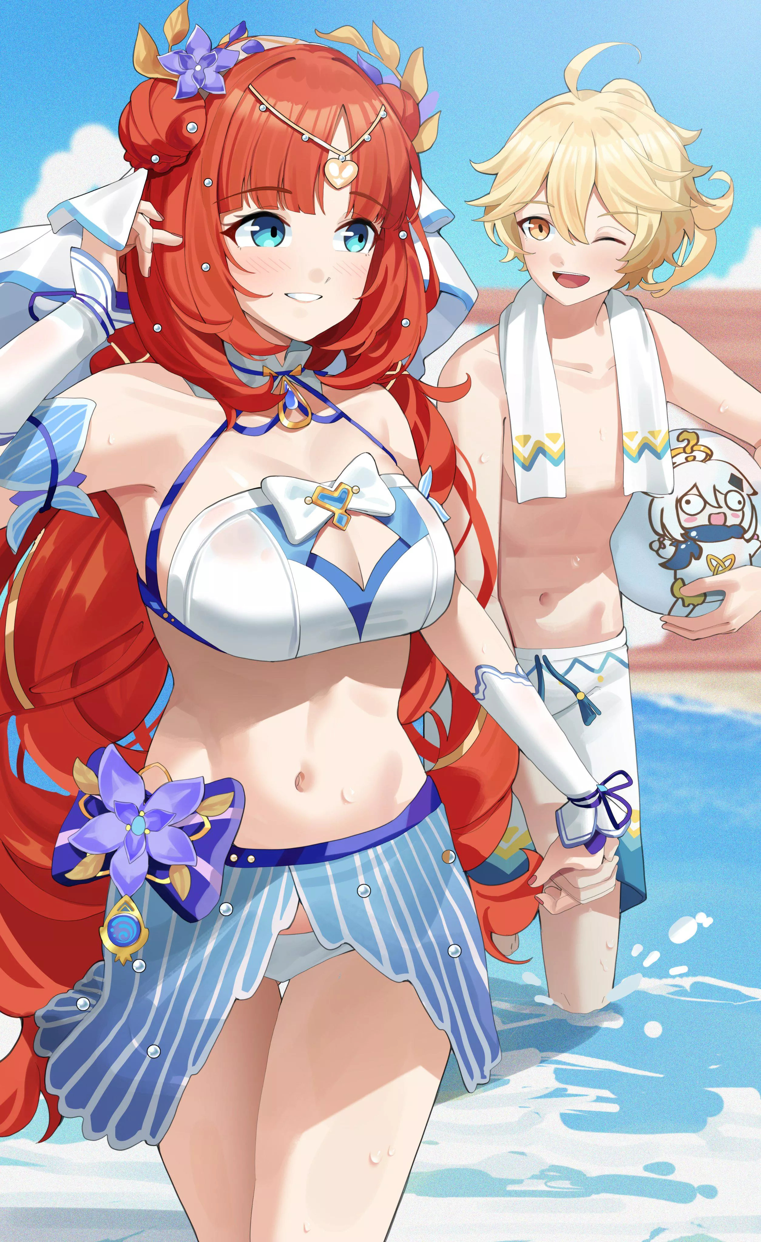Nilou and Aether Beach date