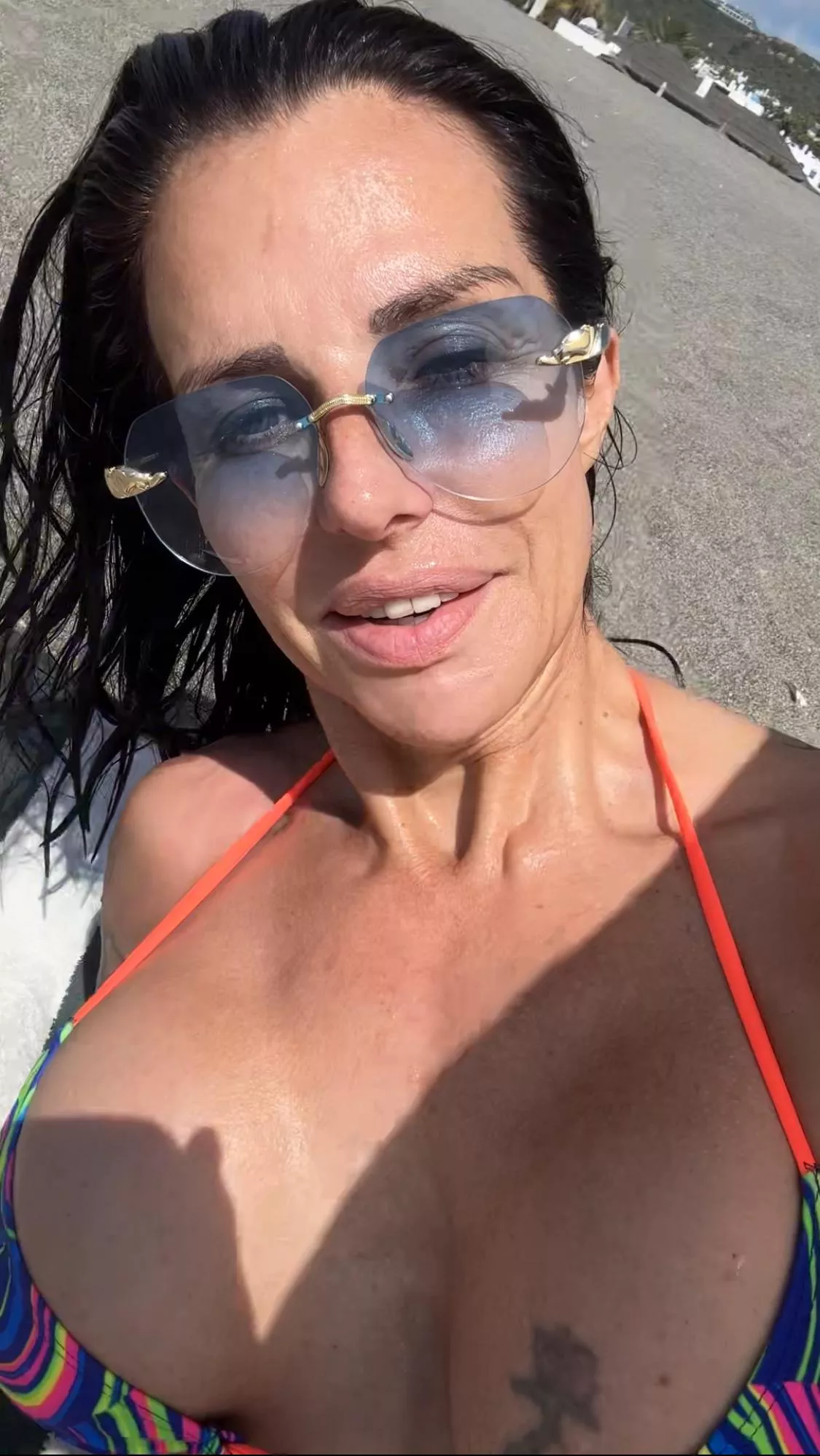 Pairing my neon bikinis with new glasses