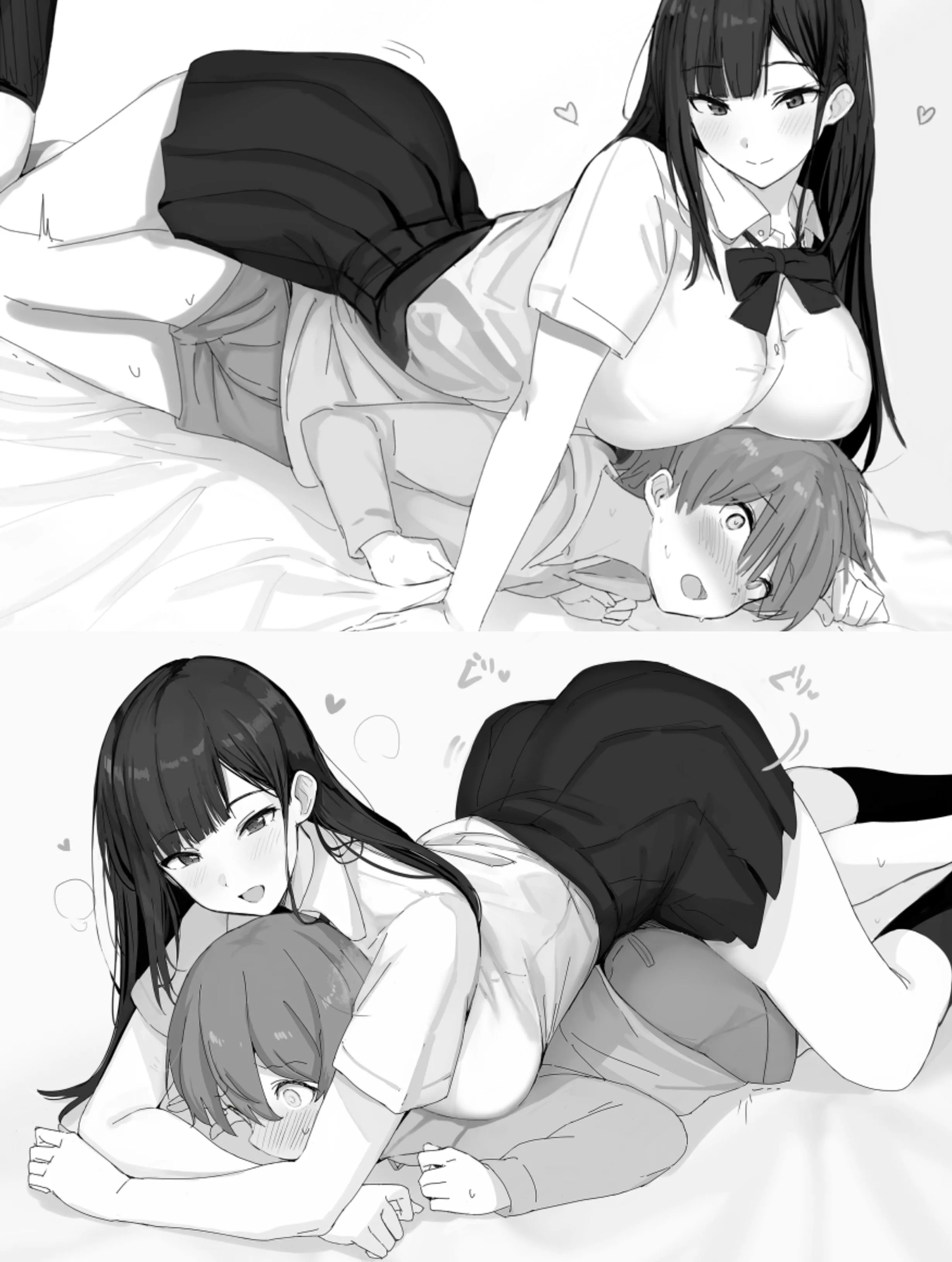 Tall girls love to cuddle 