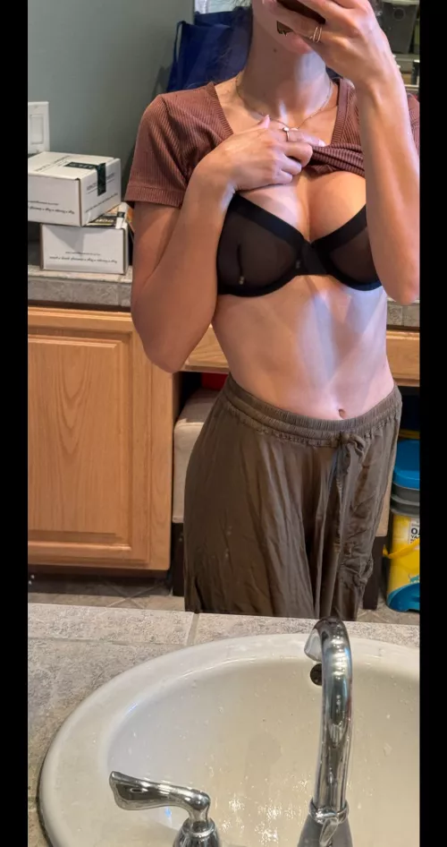 Teasing him while he's waiting at home