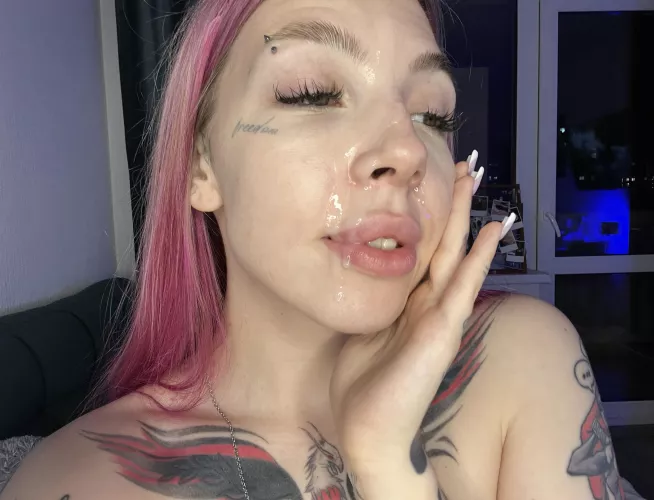 that semen looks hot on my innocent face