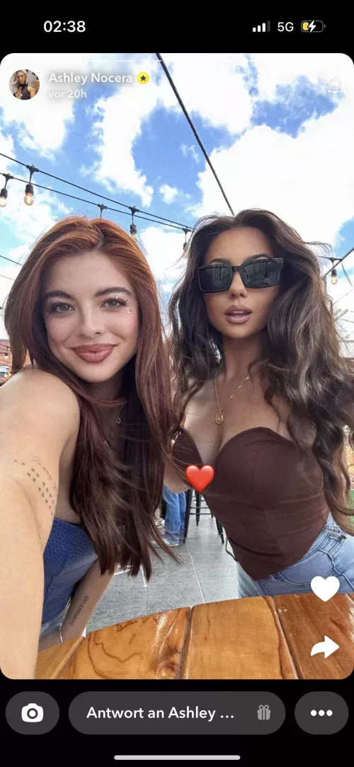 The name of this girl on the left side