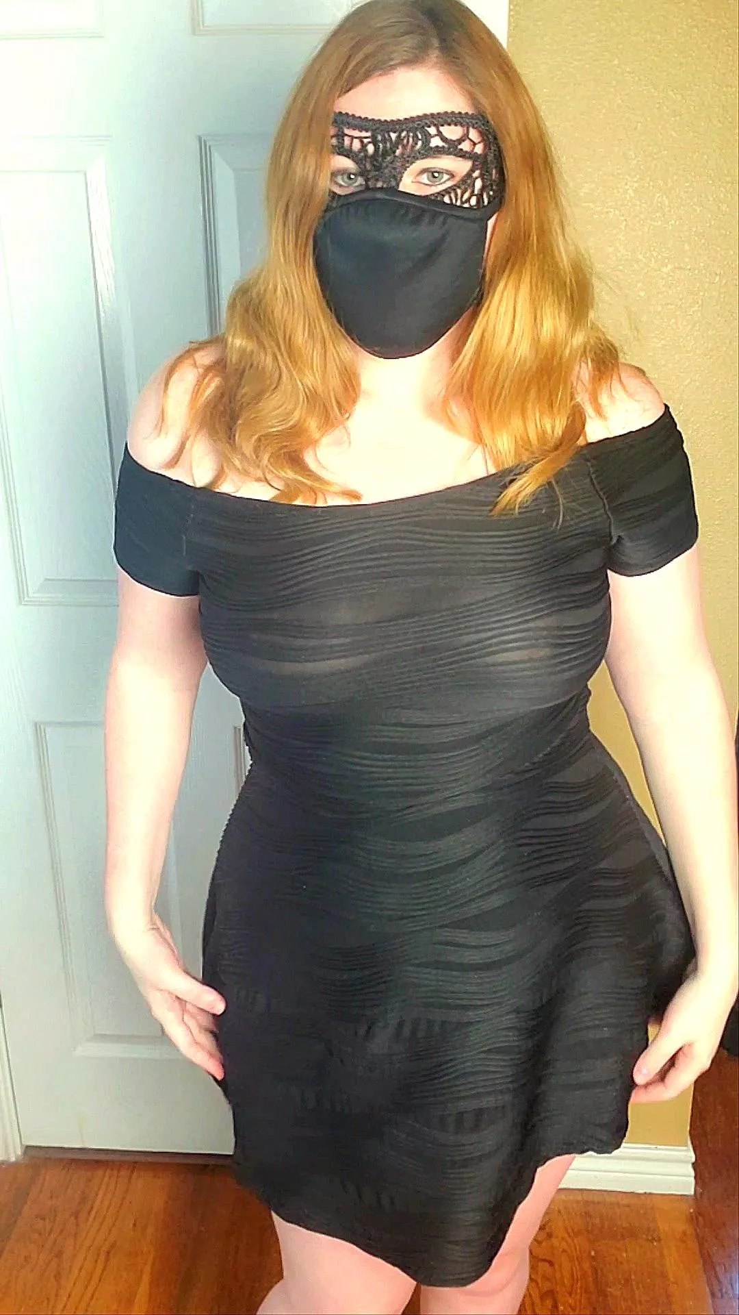 This dress is a bit thin. Perhaps I should take it off