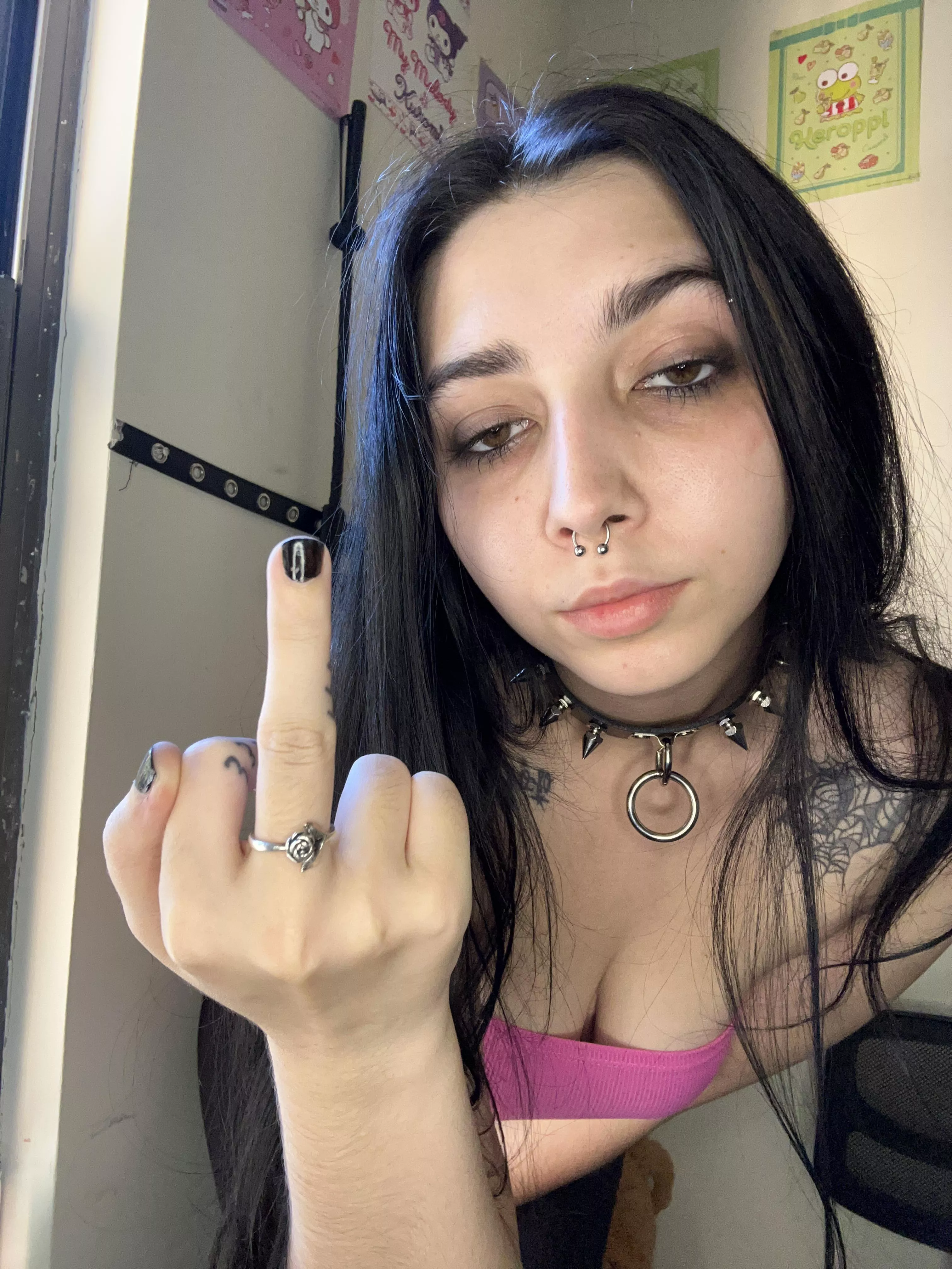 you’re trembling over a simple finger, how pathetic.