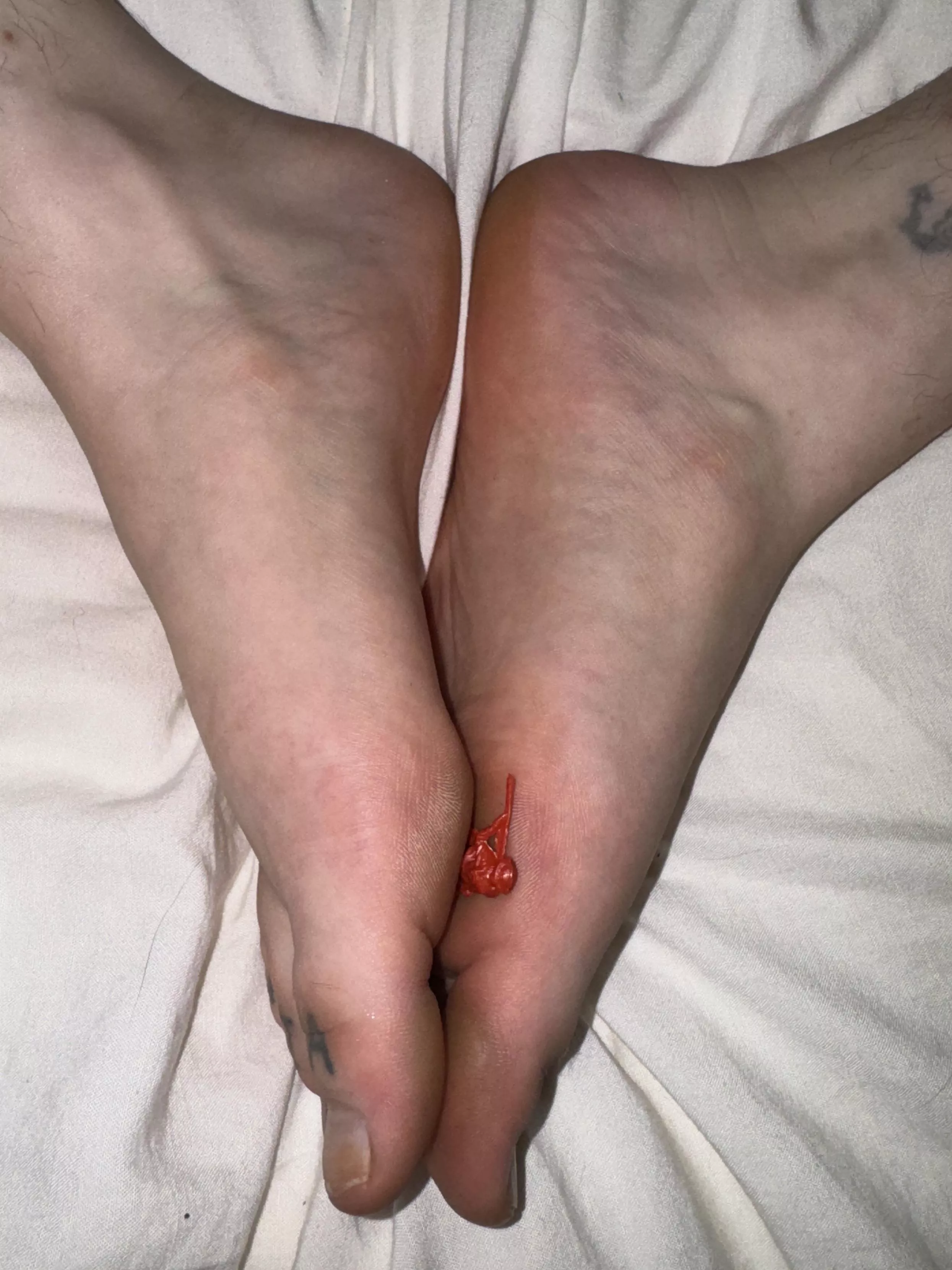 Crushed between my soles 