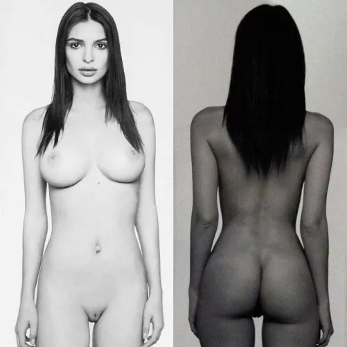 Emily Ratajkowski front and back