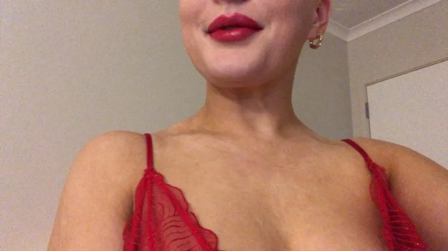 Had to match the lips to the lingerie 