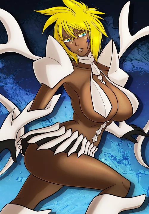 Harribel in her resurreccion (beg4cake)