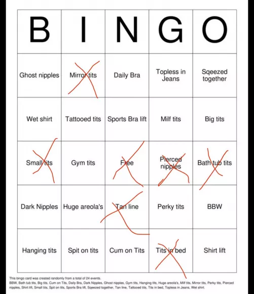 Help me with my bingo please. 