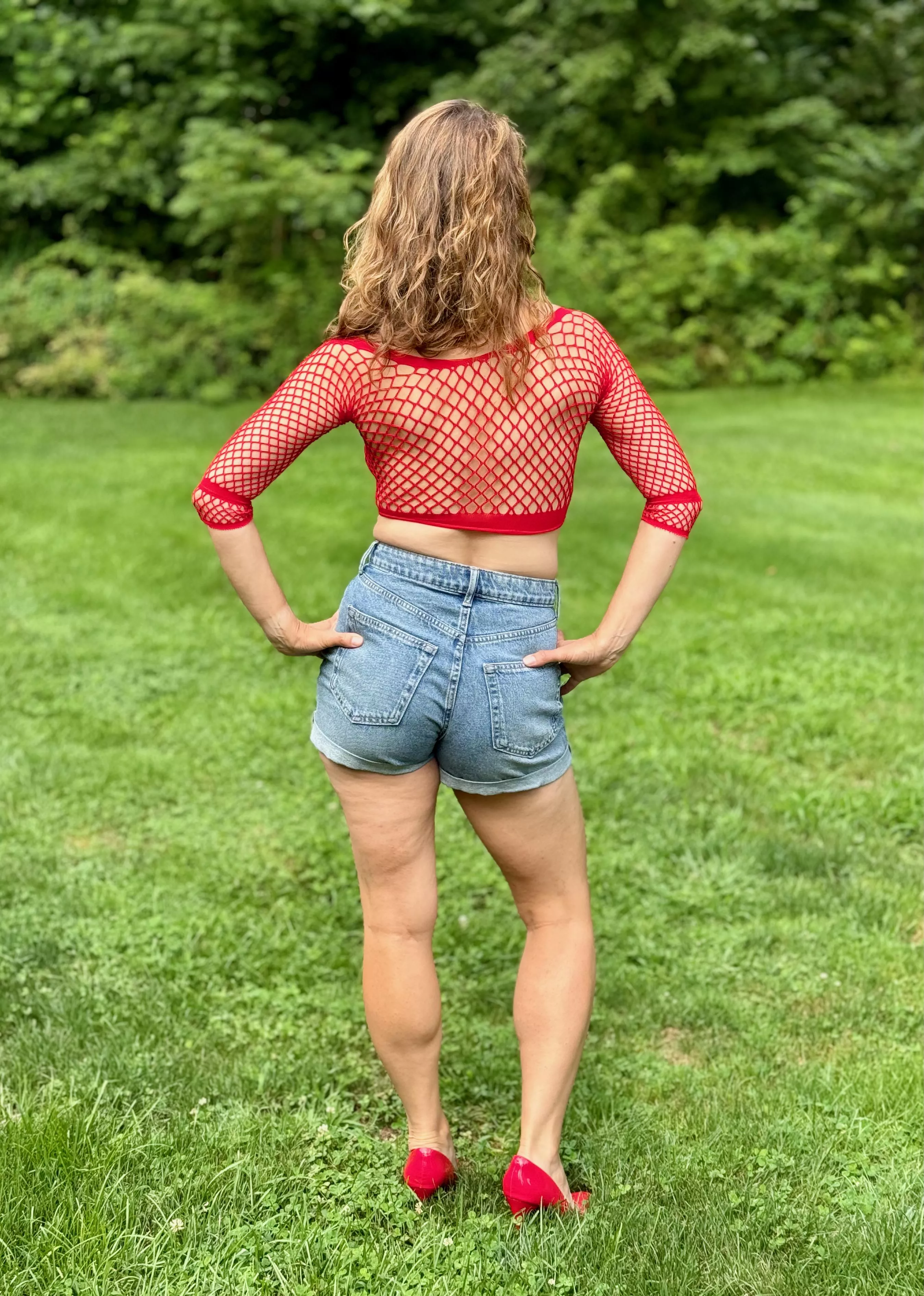 Hope you like my booby in these jean shorts.