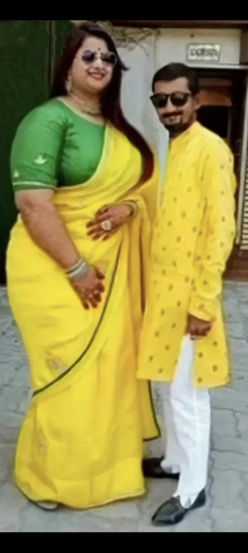 Huge wife, Puny husband