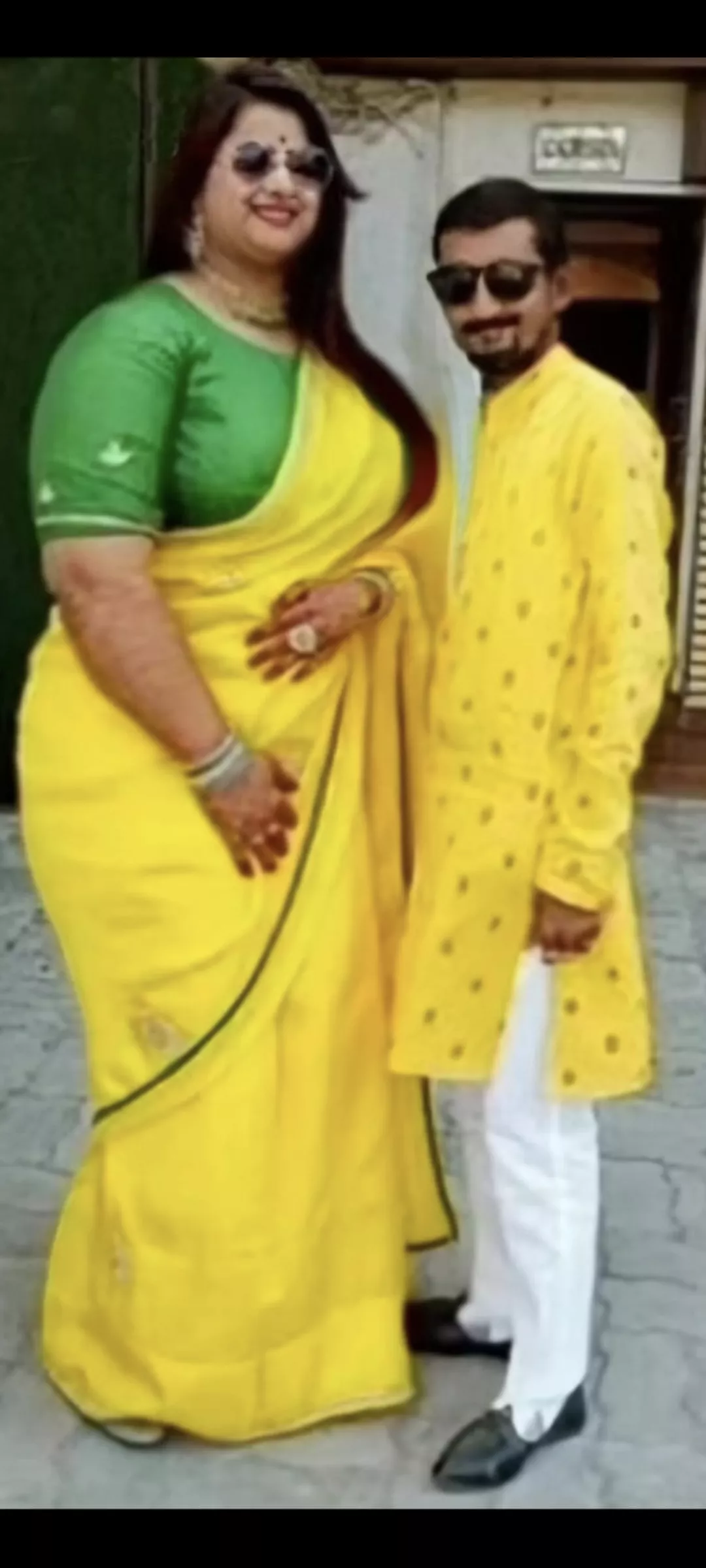 Huge wife, Puny husband