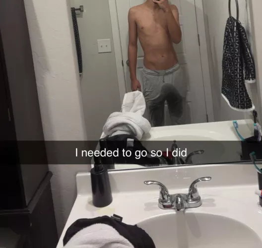 I needed to go and so I did