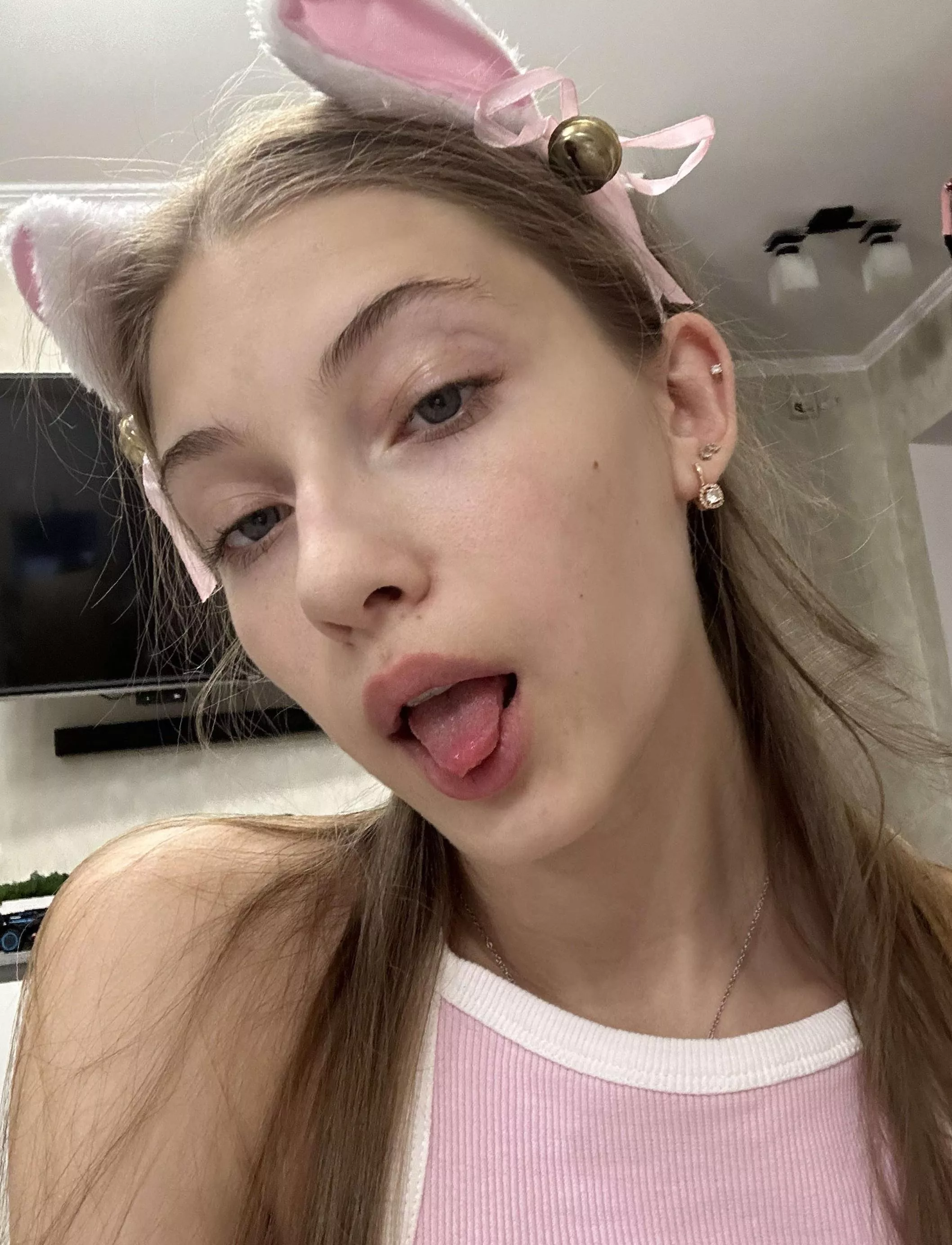 I put on this cat costume for you Ill do anything to make you feel good