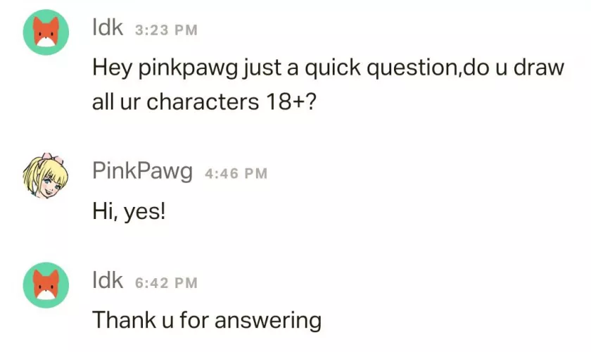 just so there's clarification all characters posted in pinkpawg comics are 18+,the lucoa comic isn't child pornography,i don't condone minor pedo bullshit