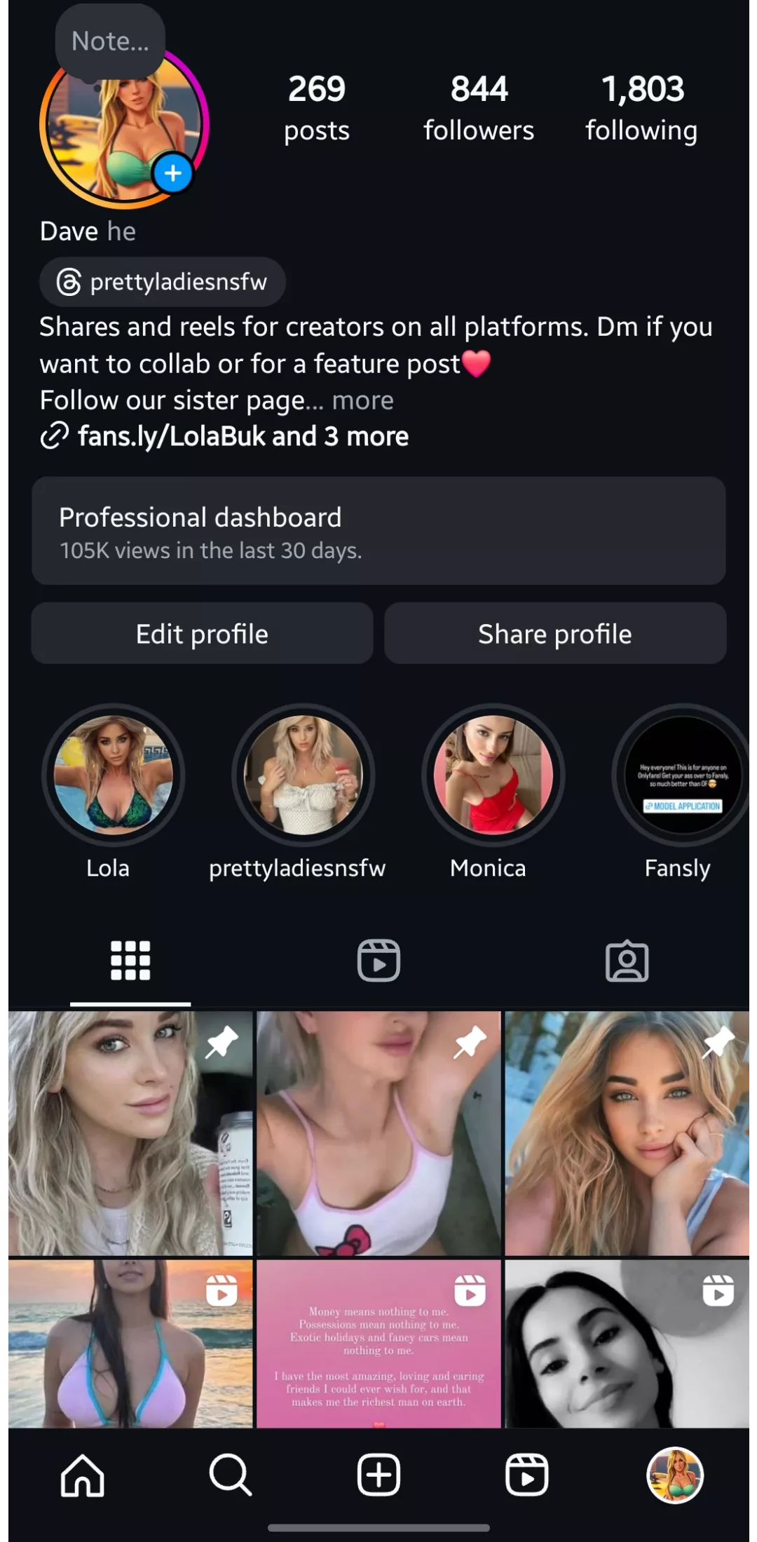 Ladies of reddit!! If you're on Instagram, check out prettyladiesNSFW on there. Just somewhere else to promote. Send me a dm on there and we'll get a post up for you❤️ link below