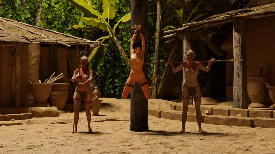 Lara Croft: Encounter with Indigenous Tribes {2} (vivi3d)