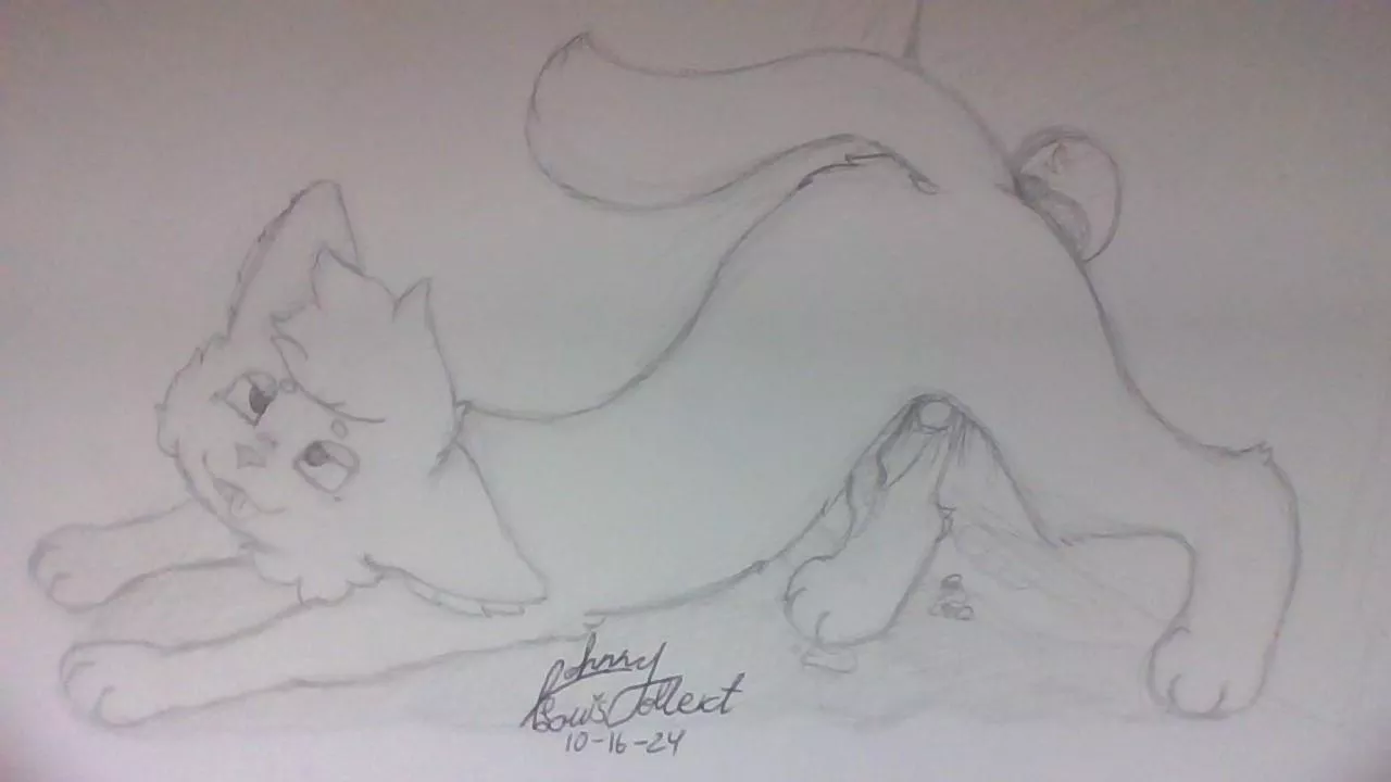 Little Kitty Trys a Glory Hole (Art by me)