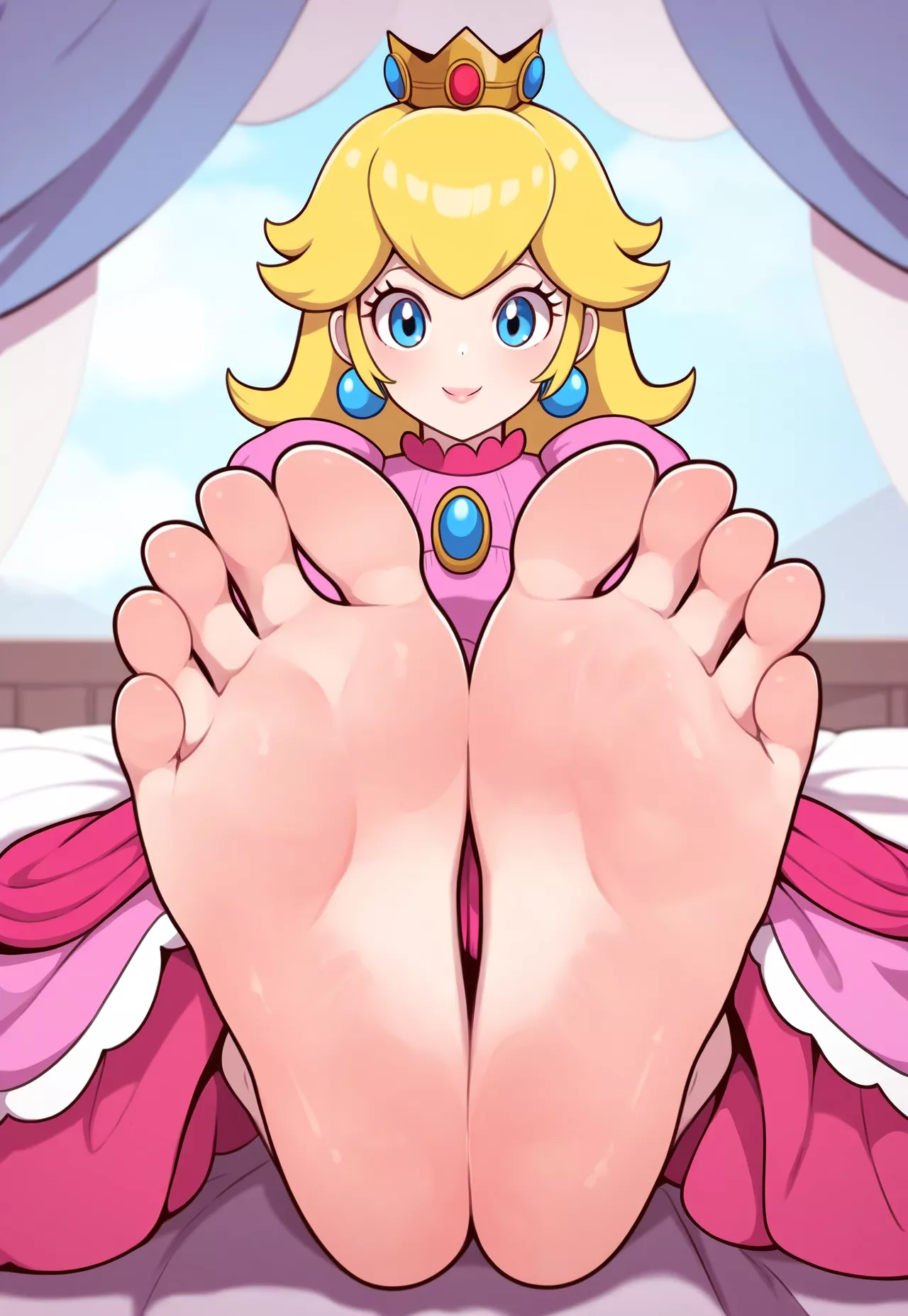 Princess Peach from Super Mario Bros.