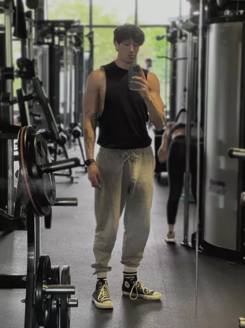 Went commando to the gym