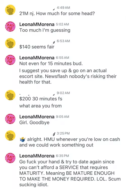 “Whenever I’m low on cash” I literally get that from people who expect nothing. I will never not love findom. 
