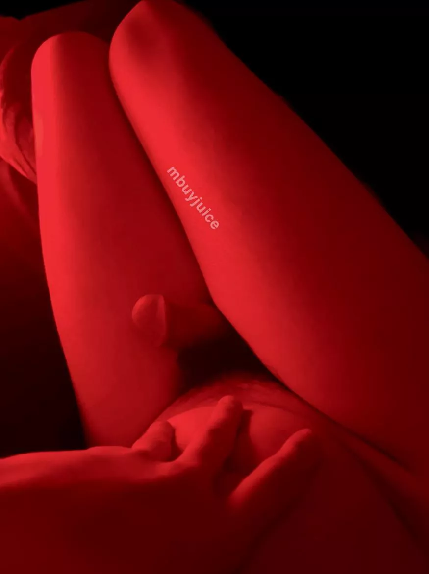 would you cover my thighs and sissy cock in your cum? 