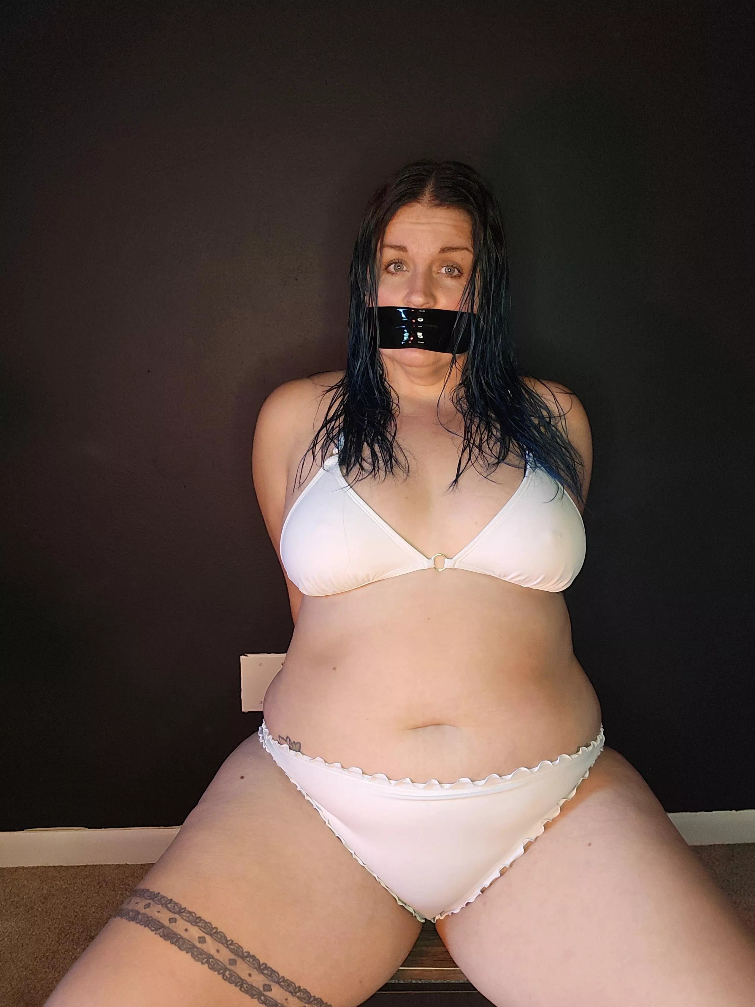 You caught me getting out of the pool now what? 