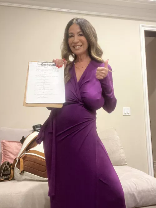 Christy Canyon in Purple